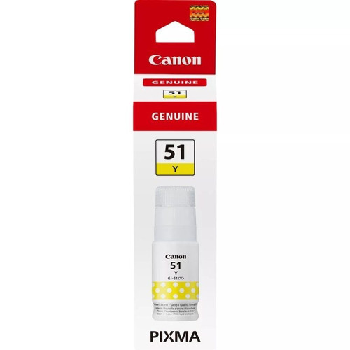 CANON Botella de tinta Amarillo GI-51Y para G1520 G2520 G3520 G3560-IR20 CANON Botella de tinta Amarillo GI-51Y para G1520 G2520 G3520 G3560