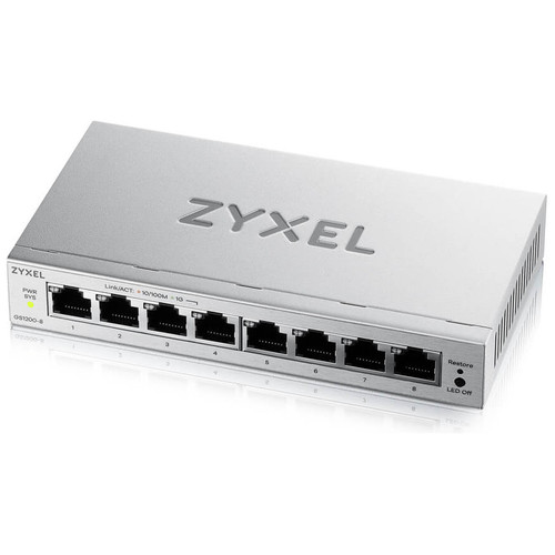ZyXEL GS1200-8V3 Switch 8xGbE-IA30 ZyXEL GS1200-8V3 Switch 8xGbE