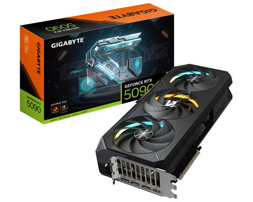 GIGABYTE GeForce RTX 5090 GAMING 32G Tarjeta Gr&aacute;fica - 32GB GDDR7, 512 bits, PCI-E 5.0, 2407MHz Core Clock, 3 x DP 2.1a, 1 x HDMI 2.1b, NVIDIA DLSS 4, GV-N5090GAMING-32GD (Espera 4 dias)
