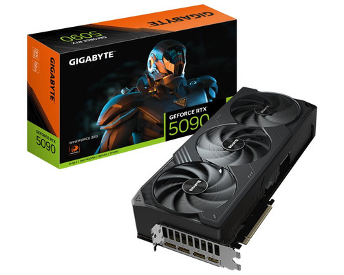 GIGABYTE GeForce RTX 5090 WINDFORCE 32G Tarjeta Gr&aacute;fica - 32GB GDDR7, 512 bits, PCI-E 5.0, 2407 MHz Core Clock, 3 x DP 2.1a, 1 x HDMI 2.1b, NVIDIA DLSS 4, GV-N5090WF3-32GD (Espera 4 dias)