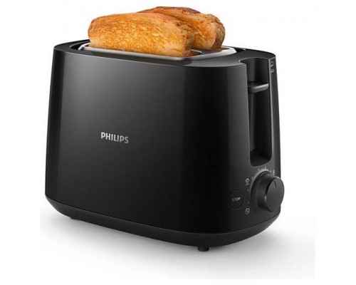 TOSTADORA PHILIPS DAILY 2 SLOT HD2581 800W NEGRO