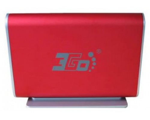 CAJA EXTERNA HDD 3.5" SATA-USB 3GO ROJA