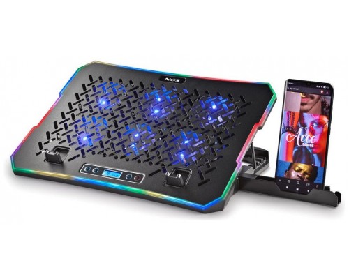 SOPORTE DE REFRIGERACION PARA PORTATIL HERO NEGRO RGB NGS (Espera 4 dias)
