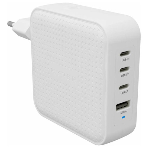 HYPERA HYPERJUICEA 100W USB-C GAN TRAVEL CHARGER (3C+1A) WHITE-SX99 HYPERA HYPERJUICEA 100W USB-C GAN TRAVEL CHARGER (3C+1A) WHITE