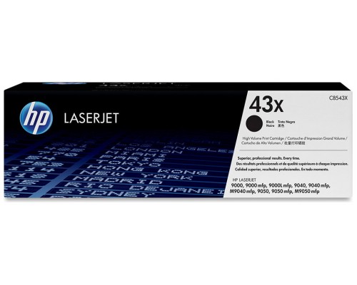 TONER HP C8543X Nº43X NEGRO 30.000PAG ALTA