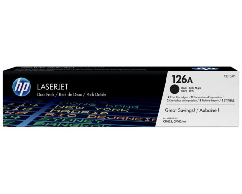 TONER HP CE310AD Nº126A PACK 2 TONER