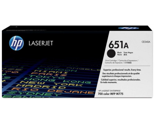 TONER HP CE340A Nº651 NEGRO 13.500PAG