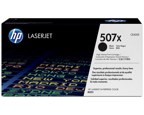 TONER HP CE400X Nº507X NEGRO 11.000PAG ALTA