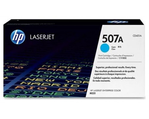 TONER HP CE401A Nº507A CIAN 6.000PAG