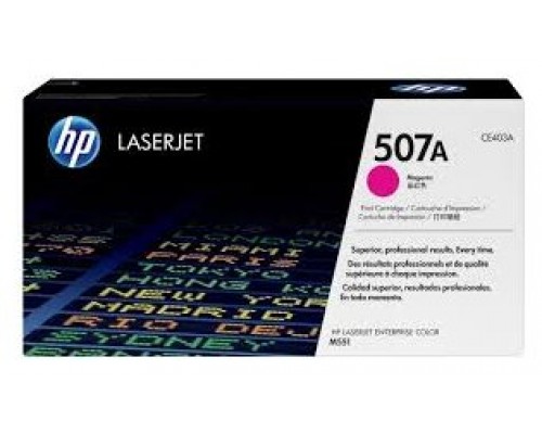 TONER HP CE403A Nº507A MAGENTA 6.000PAG