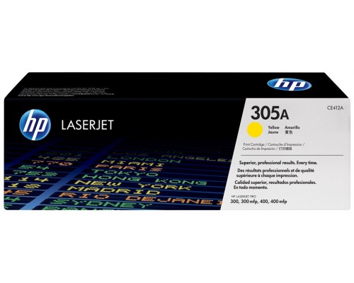 TONER HP CE412A Nº305A AMARILLO 2.200PAG