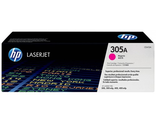 TONER HP CE413A Nº305A MAGENTA 2.200PAG