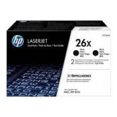 TONER HP CF226XD Nº 26X PACK X2 NEGRO 9.000PAG