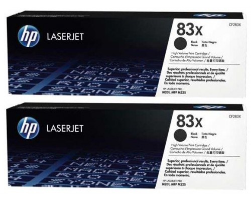 TONER HP CF283XD Nº 83X PACK 2 UD