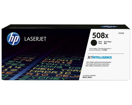 TONER HP CF360X Nº508X NEGRO 12.500PAG ALTA