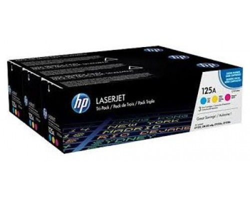 TONER HP CF373AM Nº125A PACK TRICOLOR C/M/Y