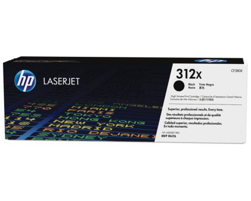 TONER HP CF380X Nº312X NEGRO 4.400PAG ALTA