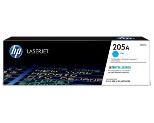 TONER HP CF531A Nº205A CIAN 900PAG