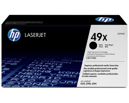 TONER HP Q5949X Nº49X NEGRO 6.000PAG ALTA