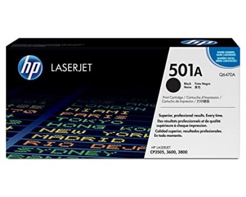 TONER HP Q6470A Nº501A NEGRO 6.000PAG