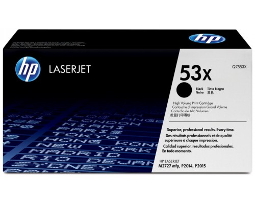 TONER HP Q7553X Nº53X NEGRO 7.000PAG ALTA