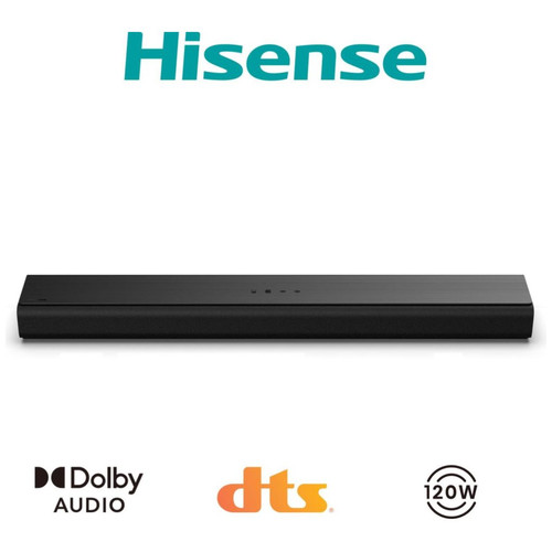 BARRA DE SONIDO HISENSE HS1000 120W DOLBY STEREO 2 CANALES BT 5.3 HDMI-SX25 BARRA DE SONIDO HISENSE HS1000 120W DOLBY STEREO 2 CANALES BT 5.3 HDMI