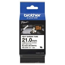 BROTHER Cinta tubo termorretractil. Texto negro sobre fondo blanco. PTE550W, PTP750W, PTP900W, PTP950NW, PTD800W