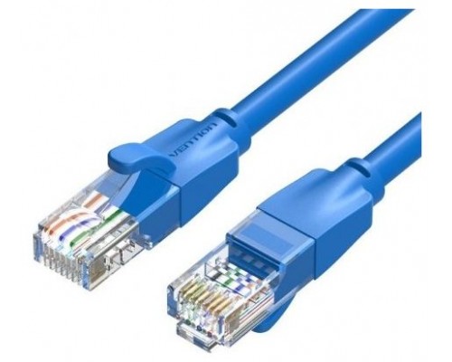 CABLE DE RED LATIGUILLO RJ45 UTP CAT6 AWG26 3 M AZUL VENTION (Espera 4 dias)