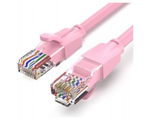 CABLE DE RED LATIGUILLO RJ45 UTP CAT6 AWG26 1 M ROSA VENTION (Espera 4 dias)