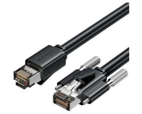 CABLE DE RED LATIGUILLO RJ45 CAT.6 SFTP AWG26 0.5 M NEGRO VENTION (Espera 4 dias)