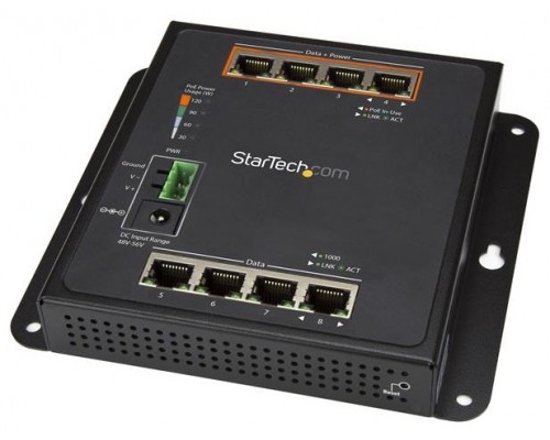 STARTECH SWITCH RED 1GB 8X RJ45 4X POE+