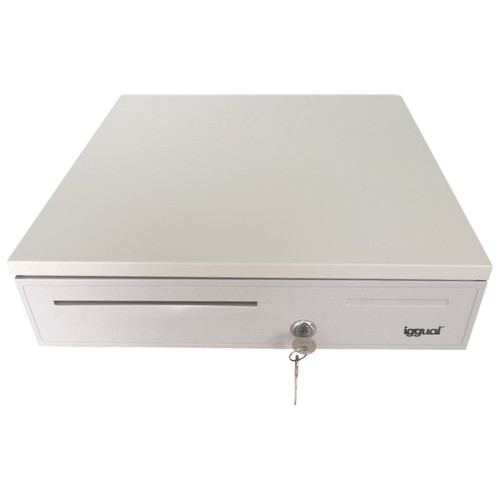 iggual Caj&oacute;n Portamonedas IRON-50W 42cm 5+8 blanco