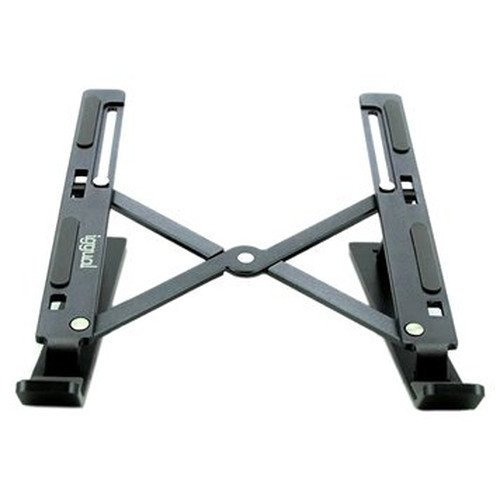 iggual Soporte elevador plegable port&aacute;til 17" gris