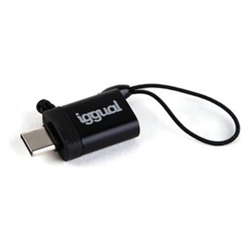 iggual Adaptador USB OTG tipo C a USB-A 3.1 negro-IA59 iggual Adaptador USB OTG tipo C a USB-A 3.1 negro