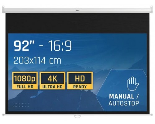 iggual Pantalla manual 16:9 92" 203x114 cm