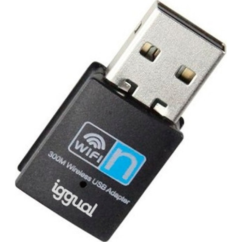 iggual Adaptador USB Wifi 300 Mbps mono 2.4GHz-IA31 iggual Adaptador USB Wifi 300 Mbps mono 2.4GHz