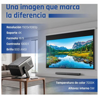 iggual Proyector 4K 1080p Pro 800ANSI Android-IA25 iggual Proyector 4K 1080p Pro 800ANSI Android