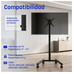 iggual SRTV55 Soporte TV suelo ruedas 13"-55" 20kg-IA30 iggual SRTV55 Soporte TV suelo ruedas 13"-55" 20kg