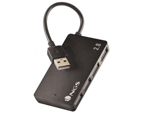 HUB 4 PUERTOS USB 2.0 NGS PORT 2.0 NEGRO