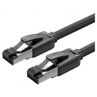 CABLE DE RED LATIGUILLO RJ45 CAT.8 SFTP 0.5 M NEGRO VENTION (Espera 4 dias)