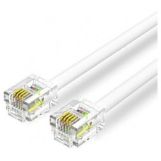 CABLE DE TELEFONO 6P4C BLANCO 2 M VENTION (Espera 4 dias)