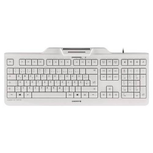 Cherry Teclado+Lector Chip Integrado (DNIe) Blanco