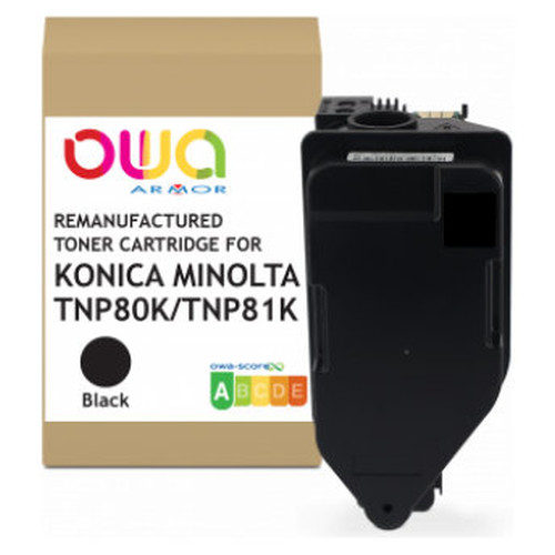 ARMOR Toner Negro TNP80K AAJW152 para KONICA MINOLTA C3320i 13000p-IR30 ARMOR Toner Negro TNP80K AAJW152 para KONICA MINOLTA C3320i 13000p