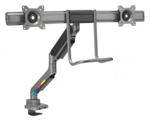 BRAZO PARA DOS MONITORES SMARTFIT ERGO CON BARRA TRANSVERSAL Y ASA HASTA 32 PULGADAS KENSINGTON K58272WW (Espera 4 dias)