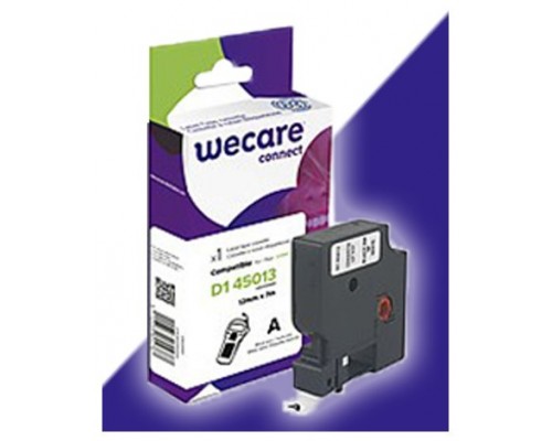 ARMOR    WECARE Etiqueta Blanca Texto negro para DYMO D1 45013 12mmx7m