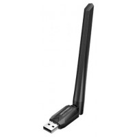 ADAPTADOR USB-A WIFI 650Mps INCLUYE DRIVERS NEGRO VENTION (Espera 4 dias)