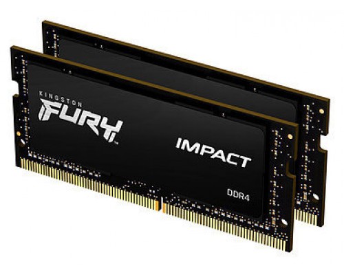 MEMORIA KINGSTON SODIMM FURY IMPACT DDR4 16GB (KIT 2) 2666MHZ  CL15     - KF426S15IBK2/16 (Espera 4 dias)