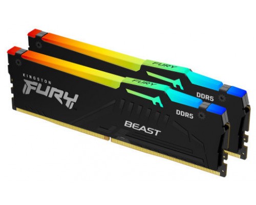 Kingston Technology FURY Beast RGB módulo de memoria 16 GB 2 x 8 GB DDR5 5200 MHz (Espera 4 dias)