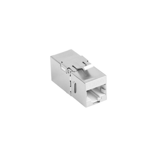 ADAPTADOR LANBERG CAT6 FTP HEMBRA THRU KEYSTONE RJ45 A RJ45, 90 GRADOS