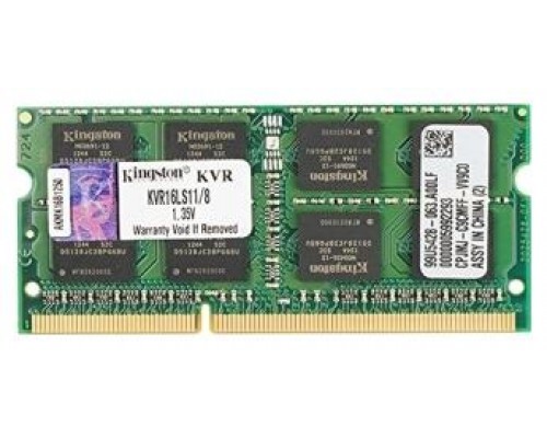 MEMORIA KINGSTON SO-DIMM DDR3L 8GB 1600HZ CL11 1.35V